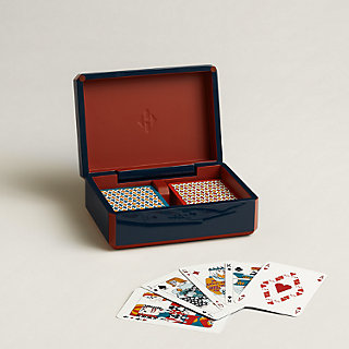 トランプ付き♪【HERMES】Lord Pocket ブリッジカードケース シンプルでトランプ付き HERMES Lord Pocket bridge deck ケース